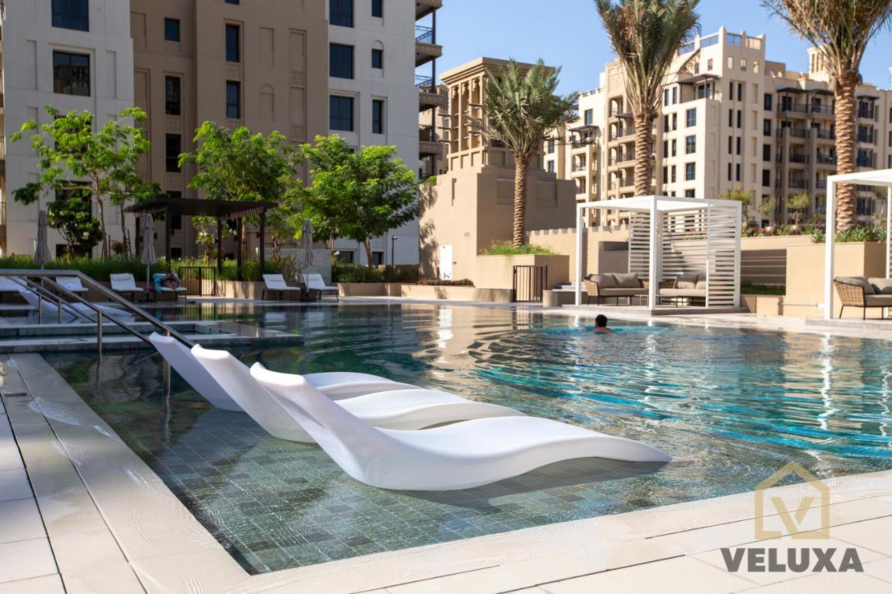 דובאי Veluxa - Luxury And Bright 1 Bedroom Apartment, Burj View! מראה חיצוני תמונה